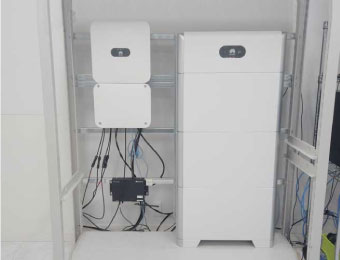 エプセム本社に導入された蓄電システム